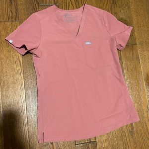 FIGS Catarina One Pocket Scrub Top- XS - MAUVE